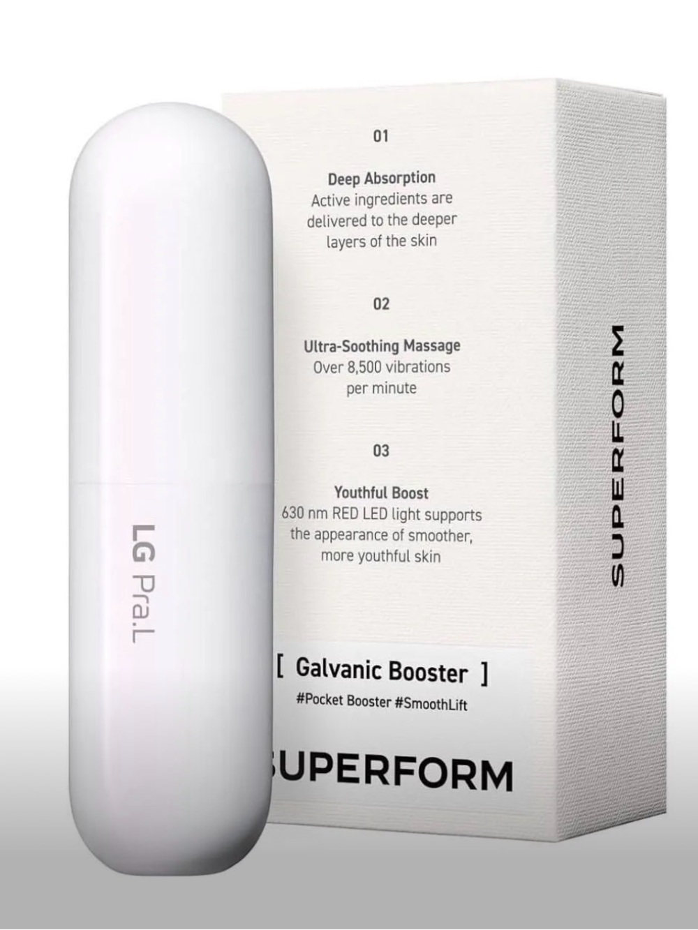LG Pra.L Galvanic Booster - White